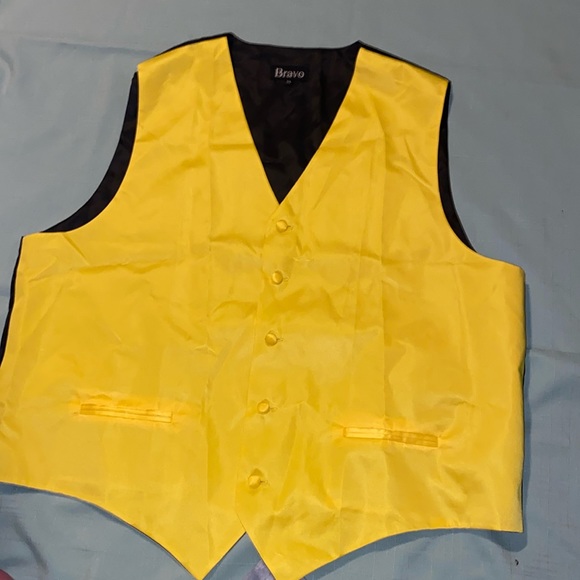 BRAVO Suits & Blazers Bravo Yellow Dress Vest Poshmark